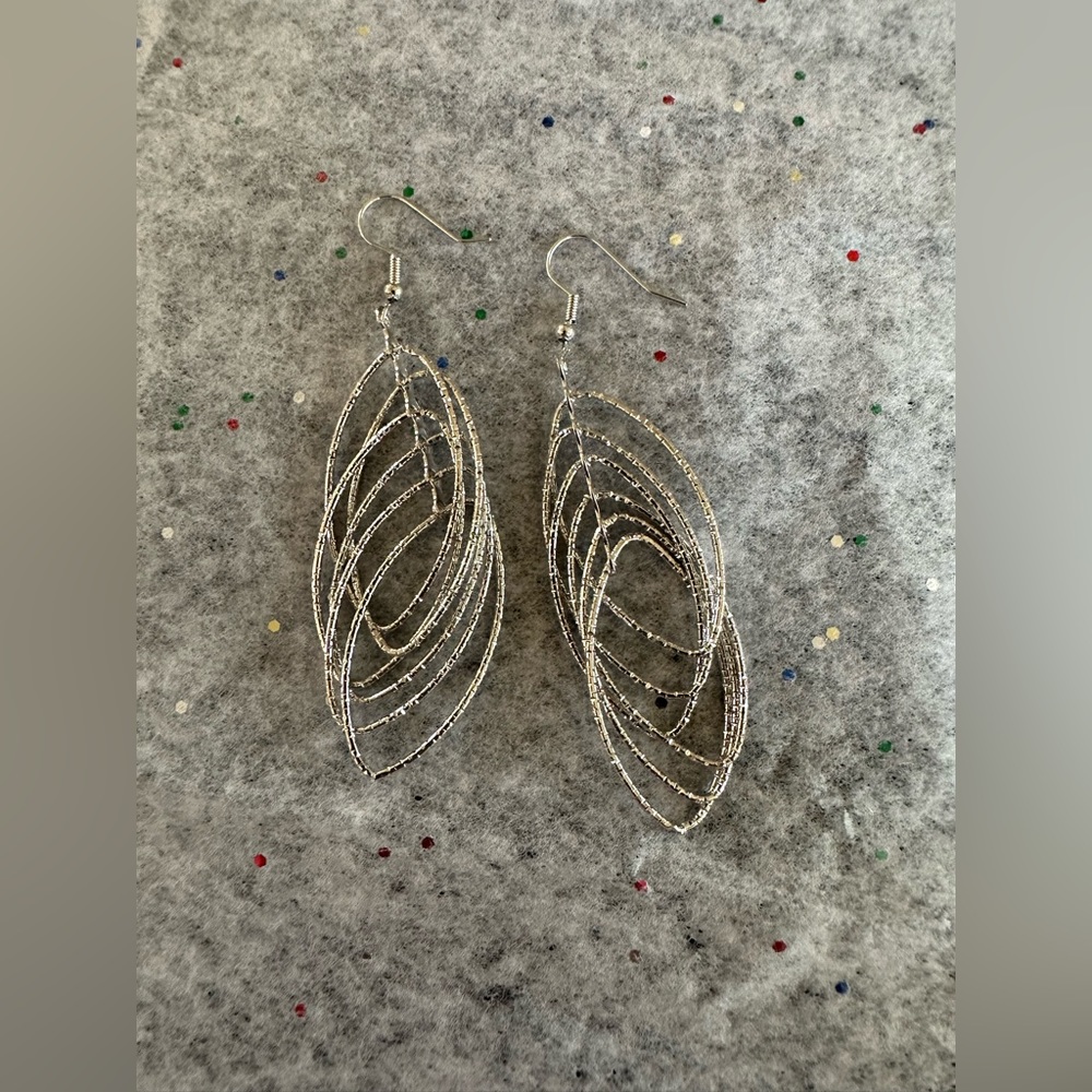 Drop Dangle Earrings. Hippie Boho Fashion. Silver Vintage Statement.